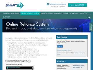 
                            4. The Reliance System | SMART IRB
