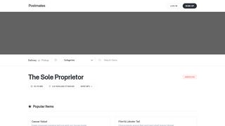 
                            9. The Sole Proprietor Delivery • Order Online • Worcester (118 ... - Worcester Sole Portal