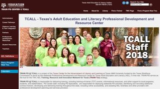 
The State's Professional Development Center - TCALL - Texas A&M ...
