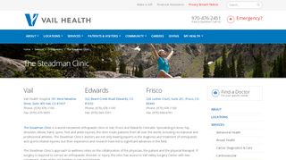
                            5. The Steadman Clinic - Vail Health - Steadman Clinic Patient Portal