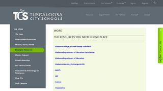 
                            6. The Stem / Employee Resources - Tuscaloosa City Schools - Classworks Student Portal Tuscaloosa City Schools