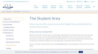 
                            1. The Student Area - CILEx Law School - Cilex Student Portal