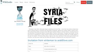 
                            7. The Syria Files - Invitation from whiteman to arabElove.com - Arabelove Arab Dating Portal
