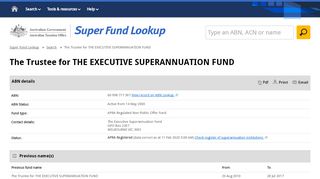 The Trustee for THE EXECUTIVE SUPERANNUATION FUND ... - The Executive Superannuation Fund Portal