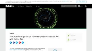 
                            7. The UAE FTA publishes guide on voluntary disclosures for VAT and ... - Vat Portal Uae