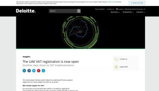 
                            5. The UAE VAT registration is now open | Deloitte Palestinian Ruled ... - Uae Vat Registration Portal