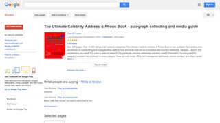 
                            5. The Ultimate Celebrity Address & Phone Book - autograph ... - Smarttnet Webmail Portal