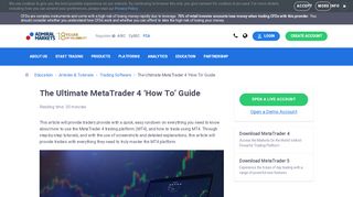 
                            6. The Ultimate 'How To' Guide For MetaTrader 4 - Admiral Markets - Ultimate 4 Trading Portal