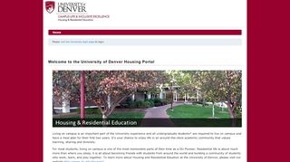 
                            8. the University of Denver Housing Portal - StarRez Housing - University Of Denver Student Portal
