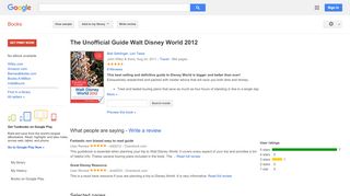 The Unofficial Guide Walt Disney World 2012 - Www Junglemagic In Passport Login