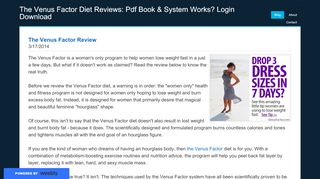 
                            6. The Venus Factor Diet Reviews: Pdf Book & System Works ... - The Venus Factor Portal