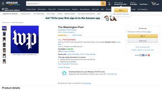 
                            5. The Washington Post: Appstore for Android - Amazon.com - Washington Post Points Program Portal