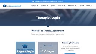 
Therapist Login - TherapyAppointment  
