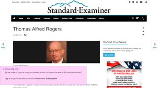 
                            7. Thomas Alfred Rogers | Obituaries | standard.net - Rogers Home And Away Online Manager Portal