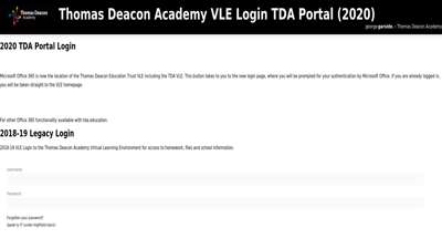 
                            4. Thomas Deacon Academy VLE Login TDA Portal (2020) - Thomas ...