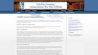 
                            8. Thomas Jefferson Admissions Information - Thomas Jefferson Application Portal