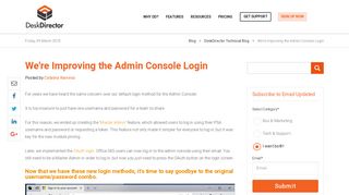 
                            6. Three ways to log into the Admin Console Login - DeskDirector - Img Console Portal