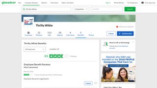 
                            4. Thrifty White Employee Benefits and Perks | Glassdoor - Thrifty White Employee Portal