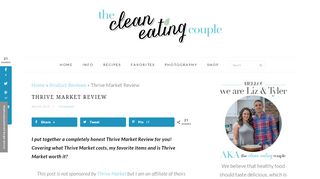 
                            7. Thrive Market Review - The Clean Eating Couple - Thrive Market Sign In