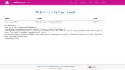 ThrowAwayMail.com - free temporary email, disposable e ...