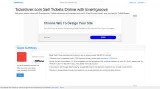 
ticketriver.com - Sell Tickets Online with Eventgroove  
