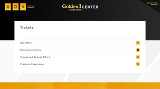 
                            7. Tickets | Golden 1 Center - Sacramento Kings Portal