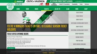 
                            7. Tickets Home | CelticFC - Celtic Tickets Portal