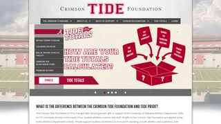 
                            5. Tide Totals - The Crimson Tide Foundation - Tide Pride Account Portal