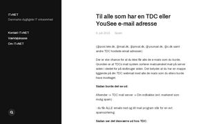 
                            6. Til alle som har en TDC eller YouSee e-mail adresse - IT+NET - Portal Til Tdc Webmail