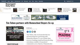 Tim Tebow partners with Homeschool Buyers Co-op - News ... - Www Homeschoolbuyersco Op Org Portal
