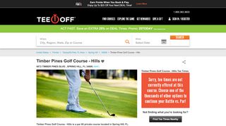 
                            7. Timber Pines Golf Course - Hills Tee Times - Spring Hill, FL ... - Timber Pines Portal