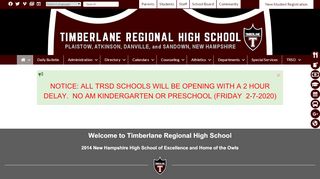 
                            4. Timberlane Regional High School - Timberlane Regional School District - Trhs Parent Portal