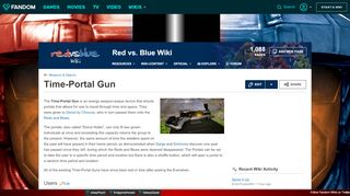 
                            2. Time-Portal Gun | Red vs. Blue Wiki | FANDOM powered by Wikia - Red Vs Blue Portal