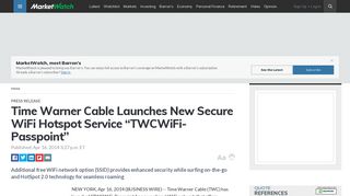 
                            8. Time Warner Cable Launches New Secure WiFi Hotspot Service - Twc Wifi Passpoint Portal