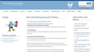 
                            4. Timeclock Information - Tucson Unified School District - Tusd Employee Login