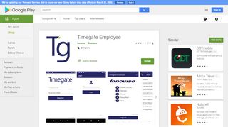 
                            14. Timegate Employee - Apps on Google Play - Timegate Portal Portal