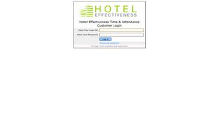 
                            7. Timekeeping Login - Online Time and Attendance - Hotel Effectiveness Portal