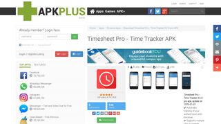 
                            8. Timesheet Pro - Time Tracker APK version 3.2.3-pro | apk.plus - Timesheet Plus Scribe Portal