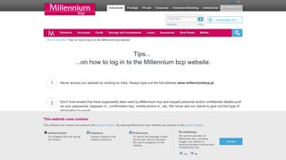 
                            8. Tips on how to log in to the Millennium bcp website ... - Millennium Bcp Portugal Portal