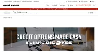 
Tires Online Credit Card | Big O Tires  
