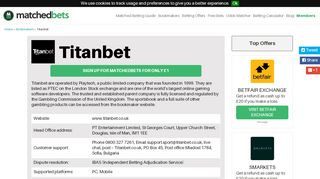 Titanbet Online Betting & Mobile Betting Review, Matchedbets ... - Www Titanbet Co Uk Portal