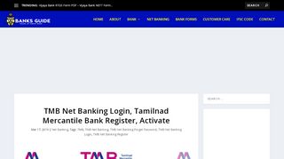 
                            5. TMB Net Banking Login, Tamilnad Mercantile bank Register ... - Tmb Econnect Portal