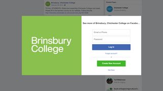
                            2. TO ALL STUDENTS: Ofsted are inspecting... - Brinsbury ... - Chichester College Student Portal