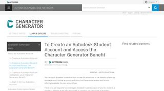 
                            7. To Create an Autodesk Student Account and Access the ... - Autodesk Student Community Portal