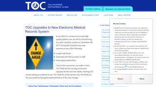 
                            7. TOC Upgrades to New Electronic Medical Records System ... - Toc Tallahassee Patient Portal