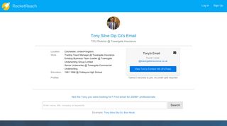 
                            6. Tony Silve Dip CII's email & phone | Arch Insurance Group's ... - Towergate Tcu Portal