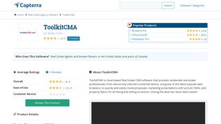 
                            4. ToolkitCMA Reviews and Pricing - 2020 - Capterra - Toolkitcma Login