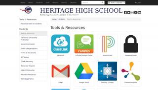 
                            2. Tools & Resources | Heritage High School - Menifee - Heritage High School Campus Portal