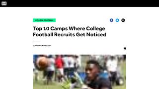 
                            6. Top 10 Camps Where College Football Recruits Get Noticed ... - Sparq Combine Sign Up