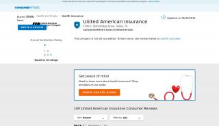 
                            3. Top 104 Reviews and Complaints about United American Insurance - United American Insurance Company Medicare Supplement Provider Portal